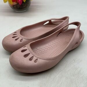 CROCS pink Sling Back Sandal Size 7 CR5432